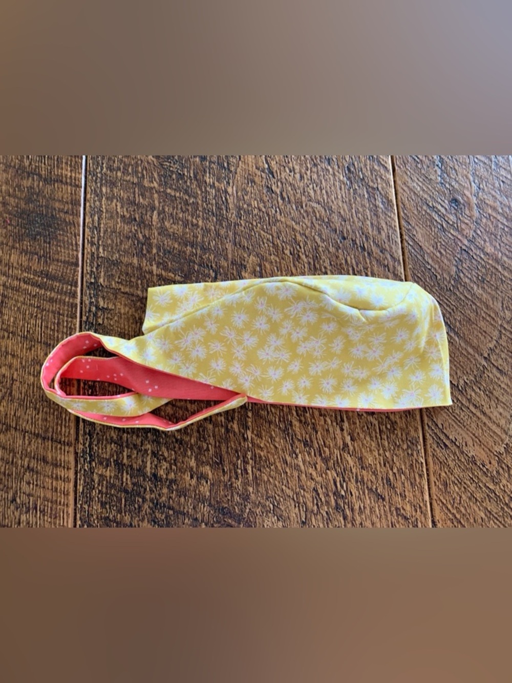 Yellow Floral Scrub Hat